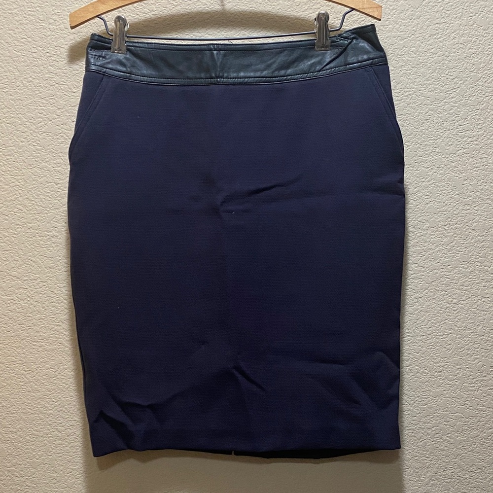 Worthington Dark Blue Pencil Skirt